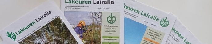 20-vuotias Lakeuren Lairalla -jäsenlehti