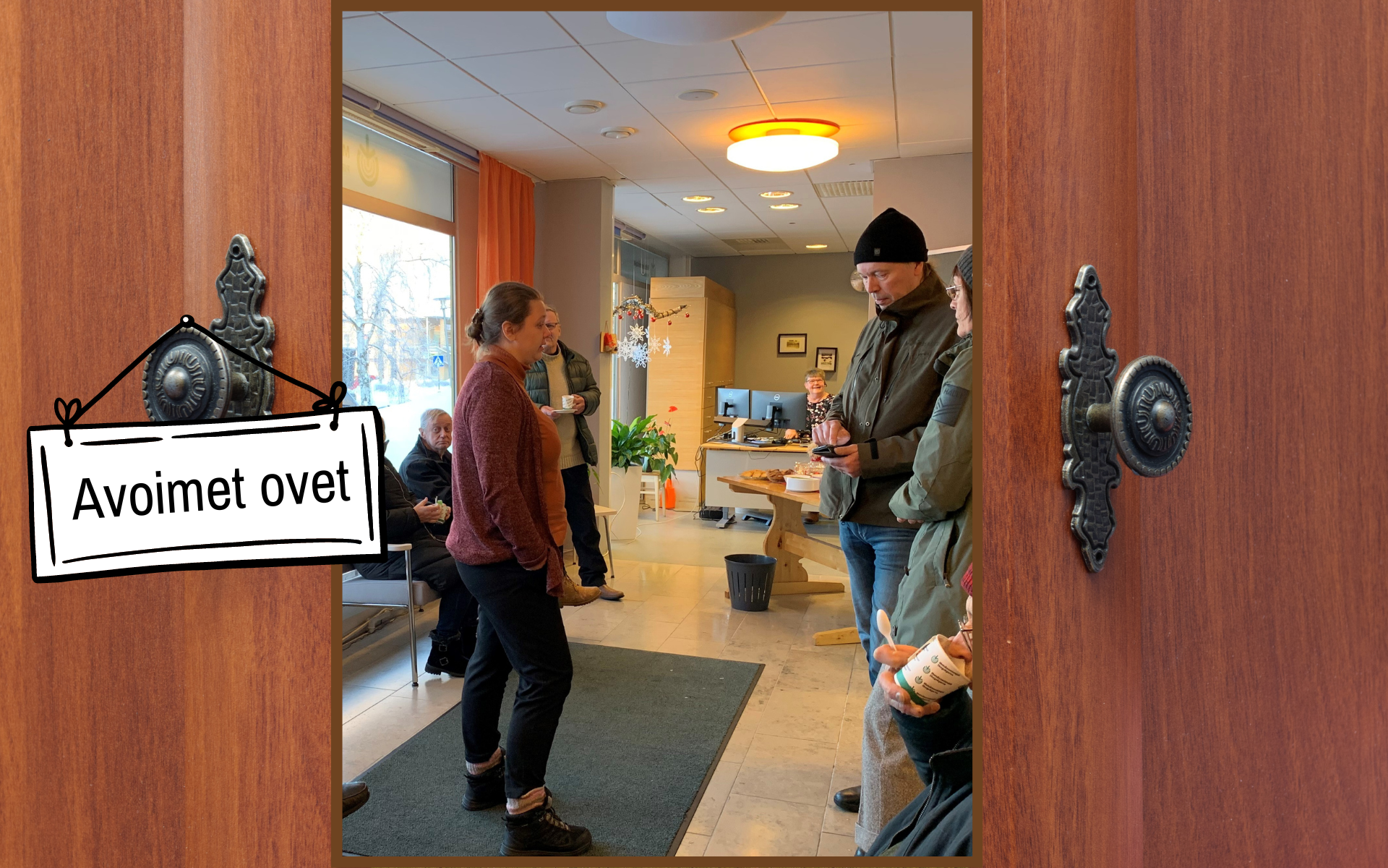 Glögitilaisuus toimistoilla- avoimet ovet