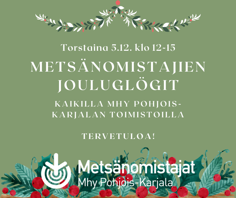 Metsänomistajien jouluglögit to 5.12.