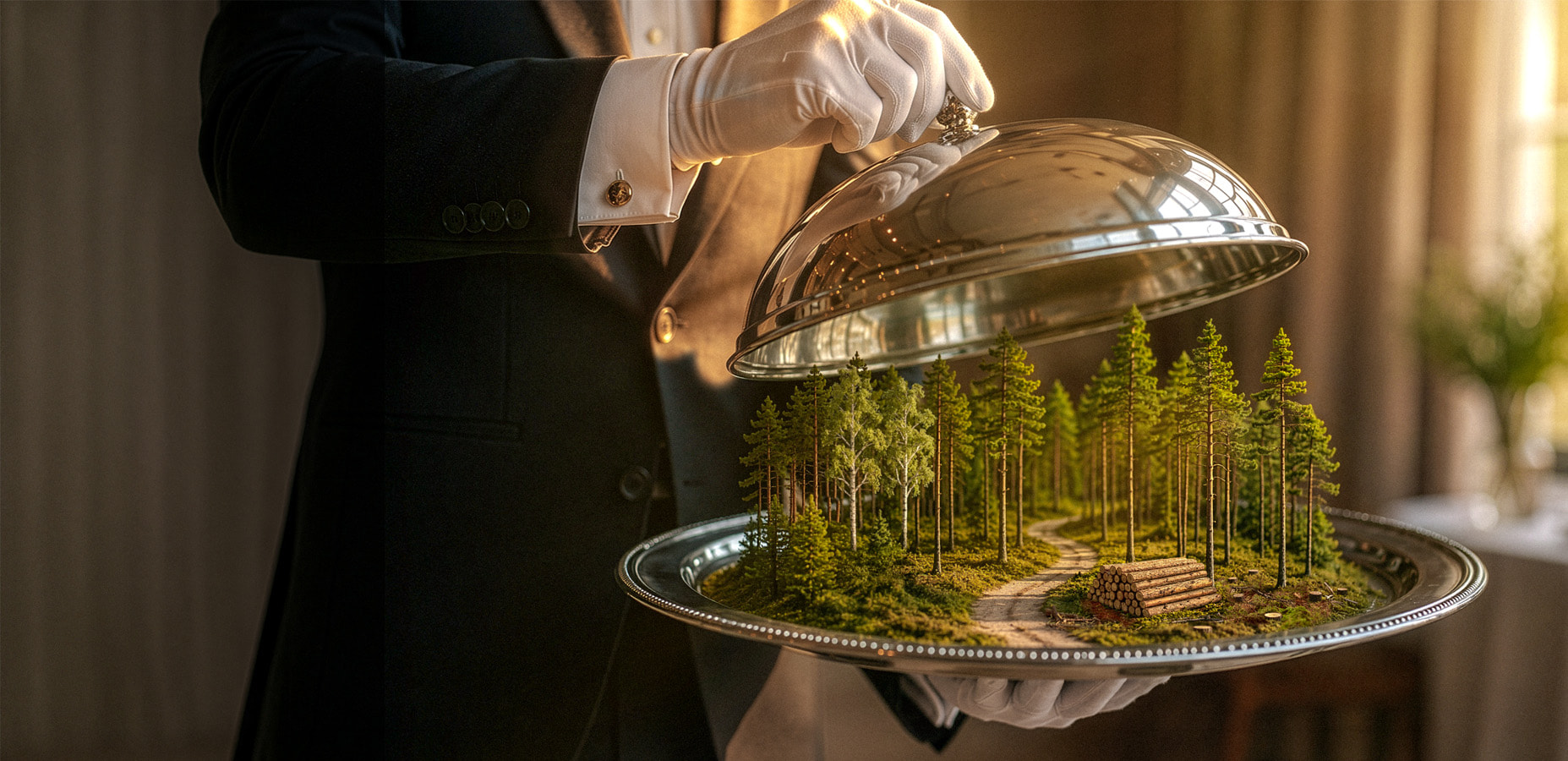 Puukauppa valmiiksi tarjoiltuna